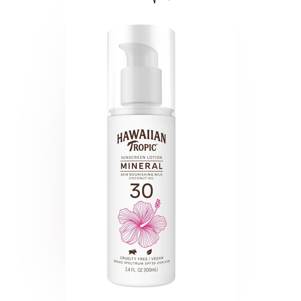 HAWAIIAN TROPIC Mineral Sunscreen SPF 30 100ml NEW